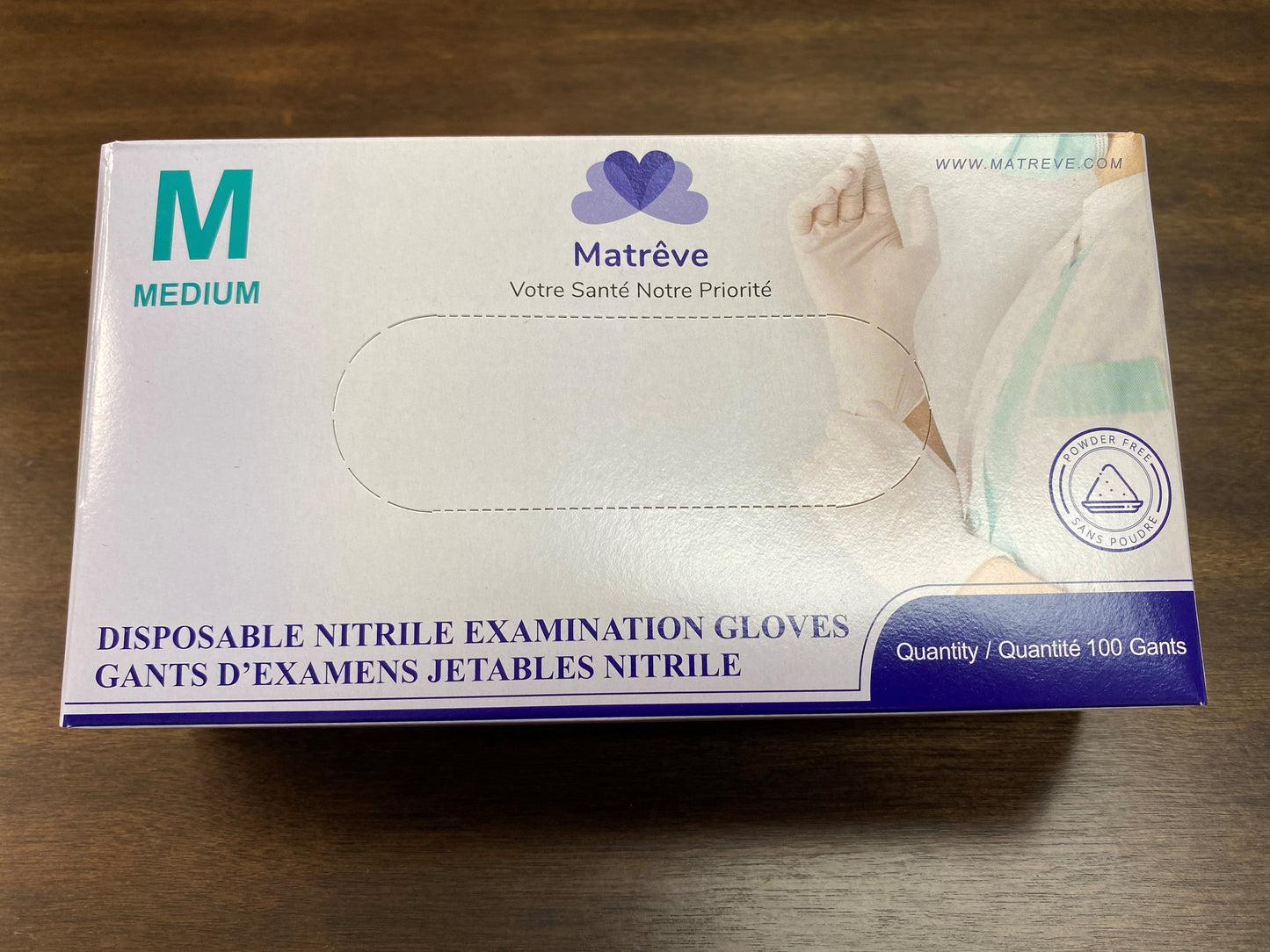 Gants Nitrile Sans Poudre